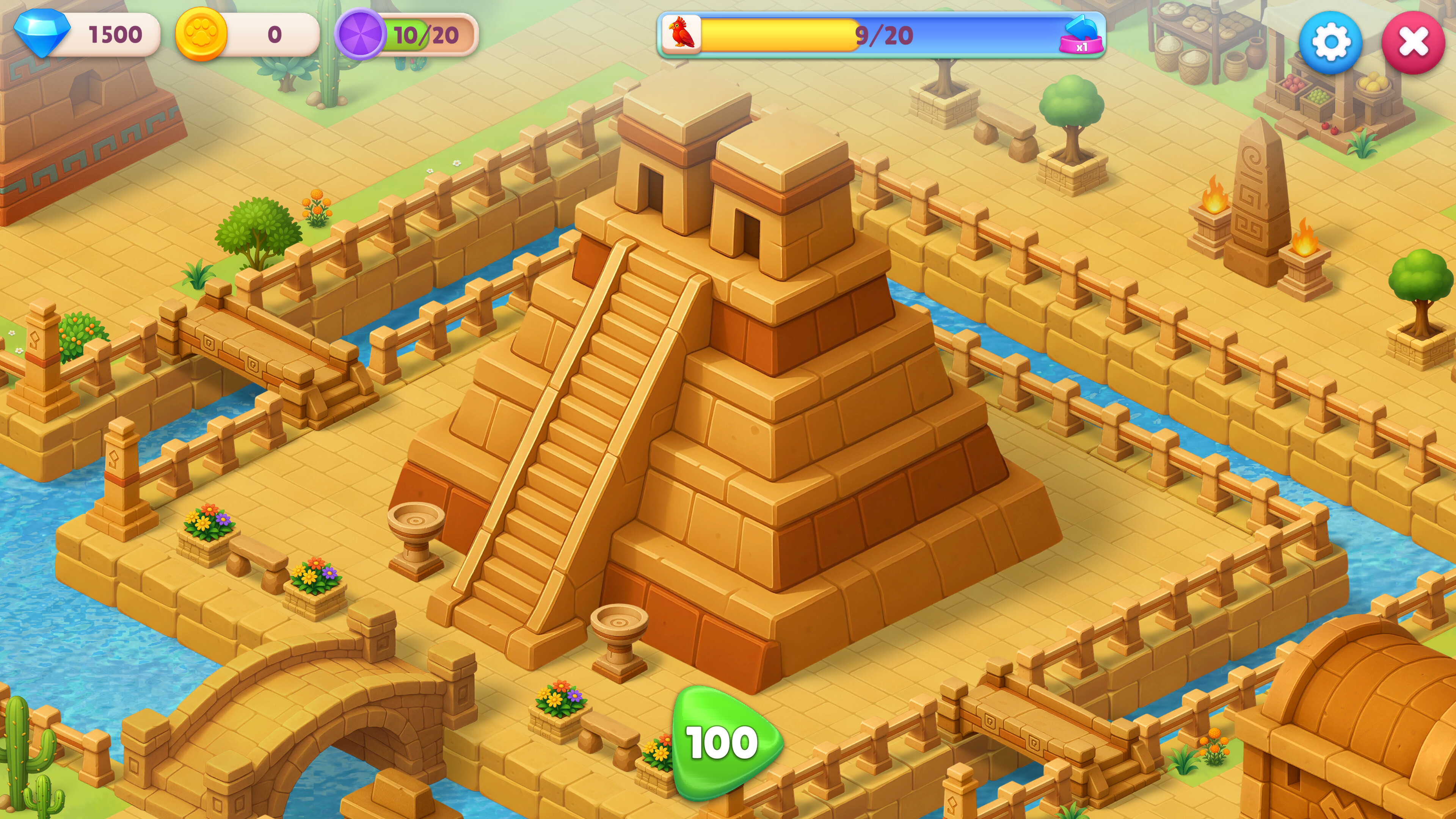 Catjong 6: Pawztec Temple screenshot 3
