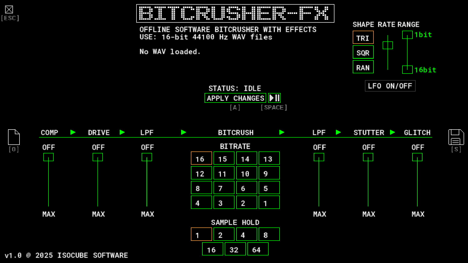 BITCRUSHER-FX screenshot 1