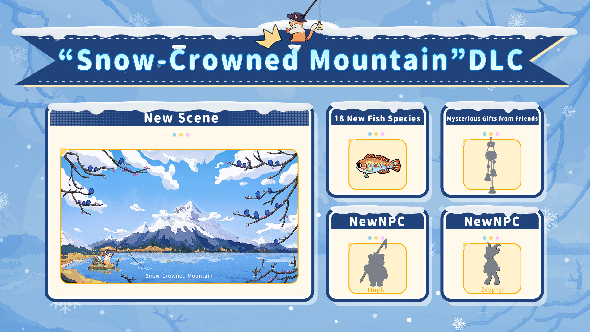 Fischer's Fishing Journey - Snow-Crowned Mountain DLC screenshot 1