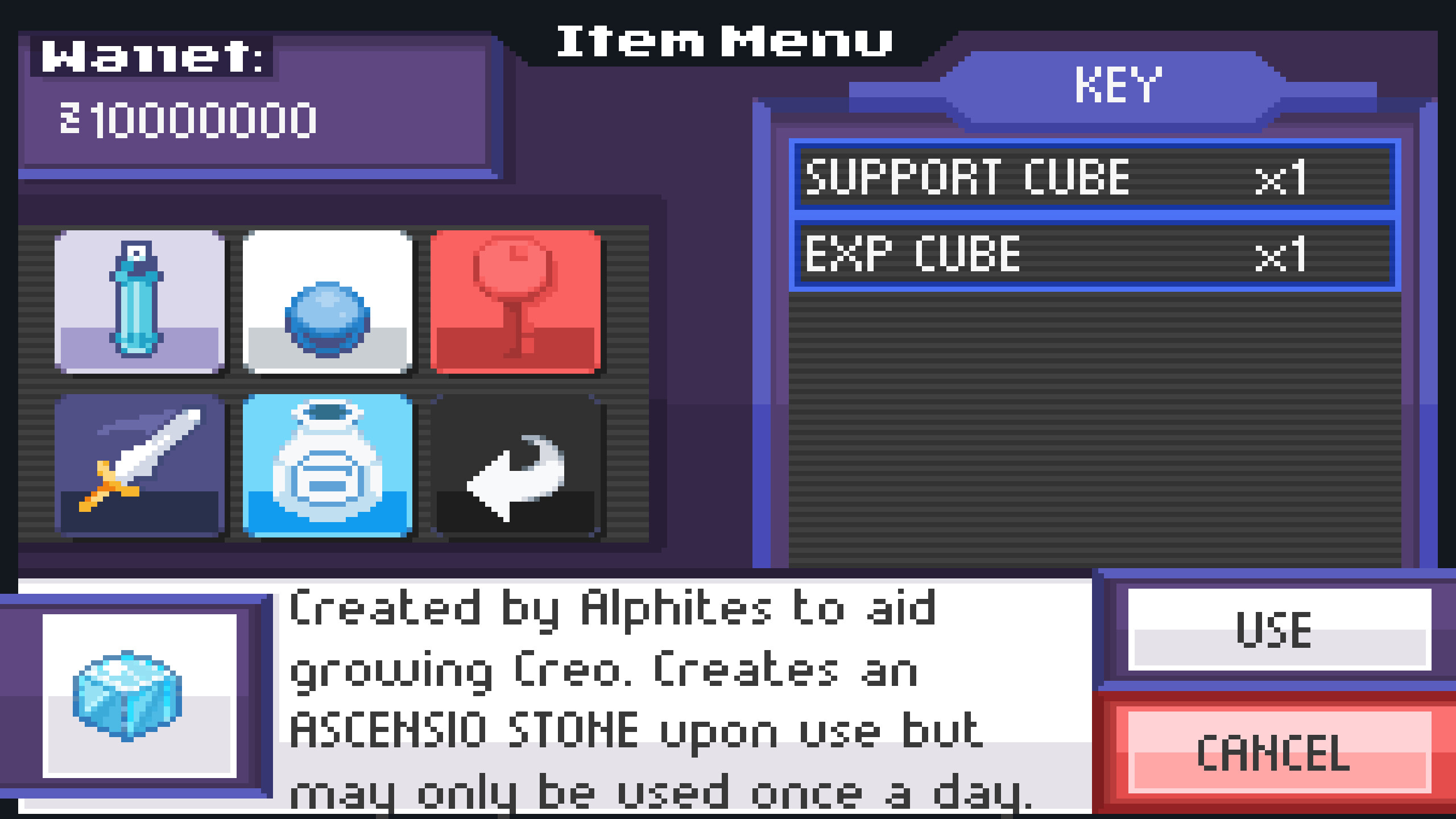 EvoCreo - Support Items screenshot 2