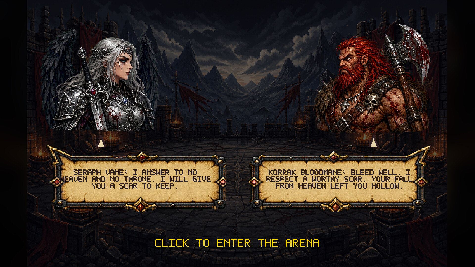 Commander Clash pixel-art card battle
