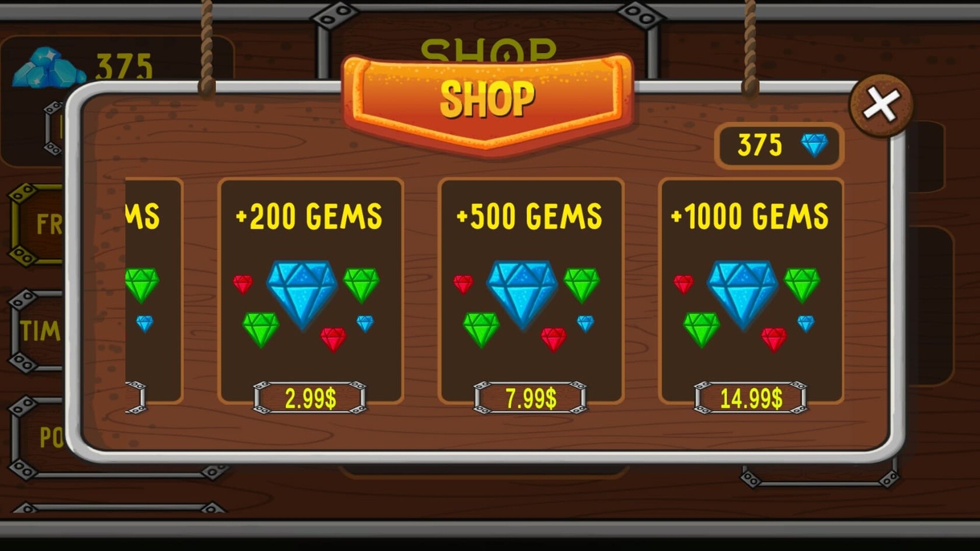 500 Gems screenshot 1