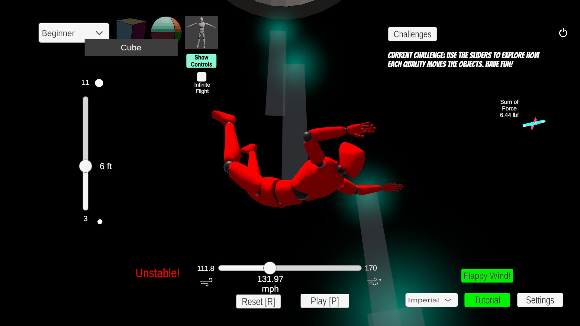 Wind Tunnel Flight Lab screenshot 3