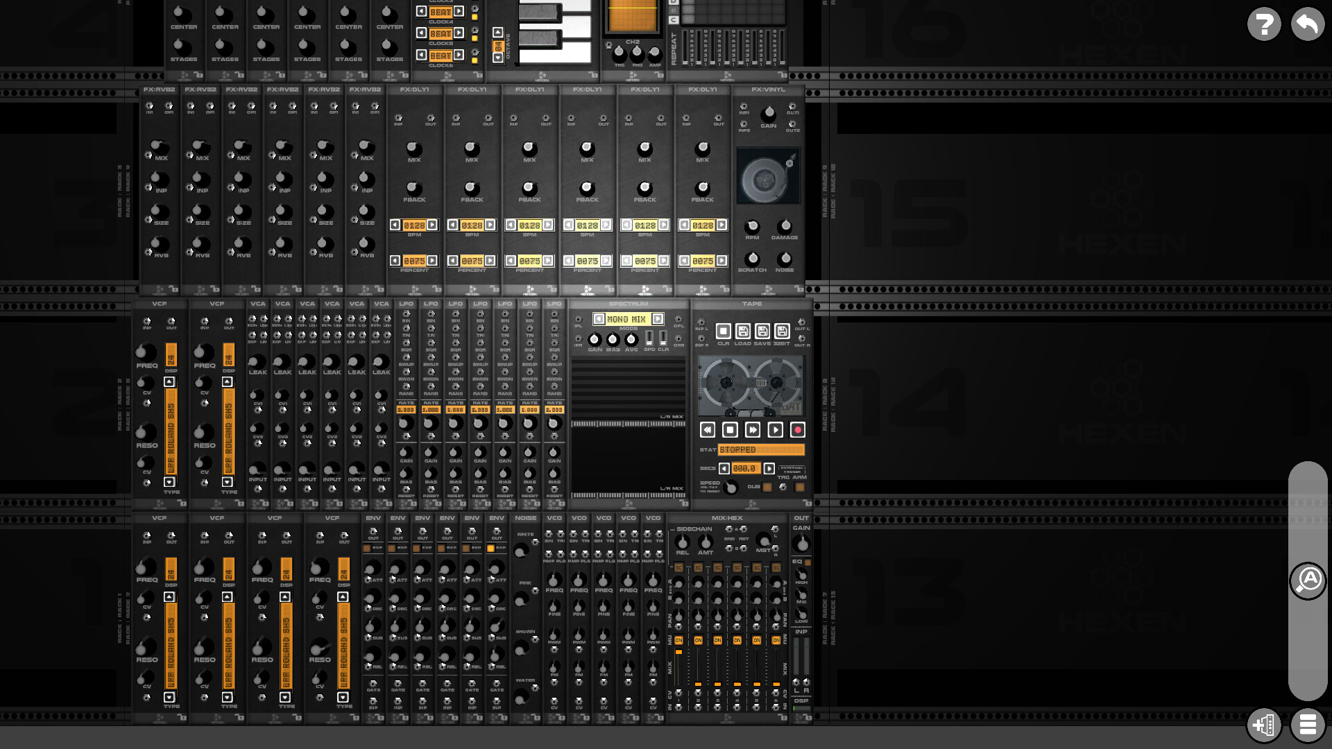 Hexen - Modular Synthesizer screenshot 1