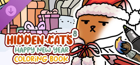HIDDEN CATS 8: Happy New Year - Coloring Book