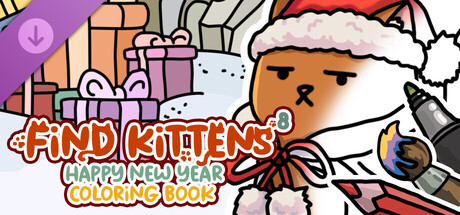 FIND KITTENS 8: Happy New Year - Coloring Book
