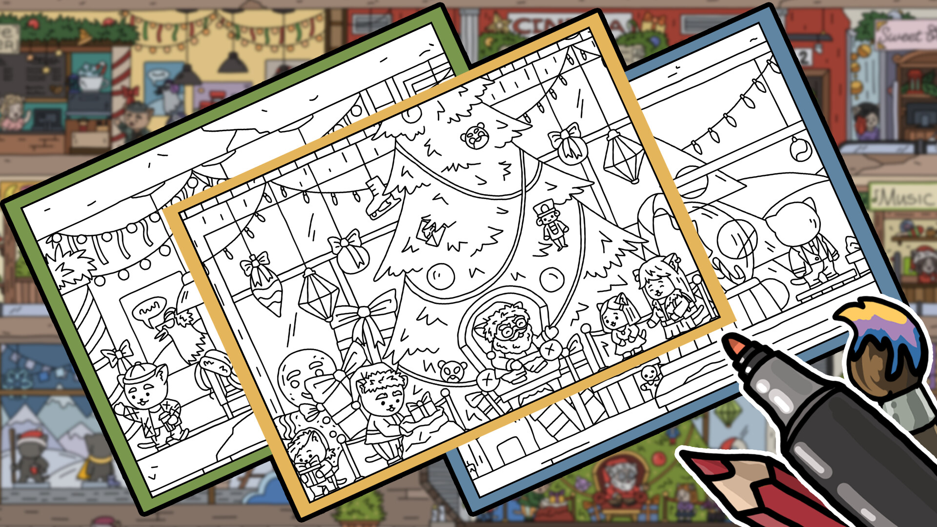 FIND ALL: Christmas 2025 🎁🎄🔔 - Coloring Book screenshot 2
