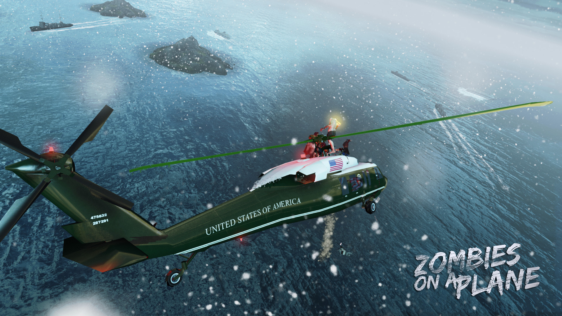 Zombies on a Plane - Helicopter screenshot 1