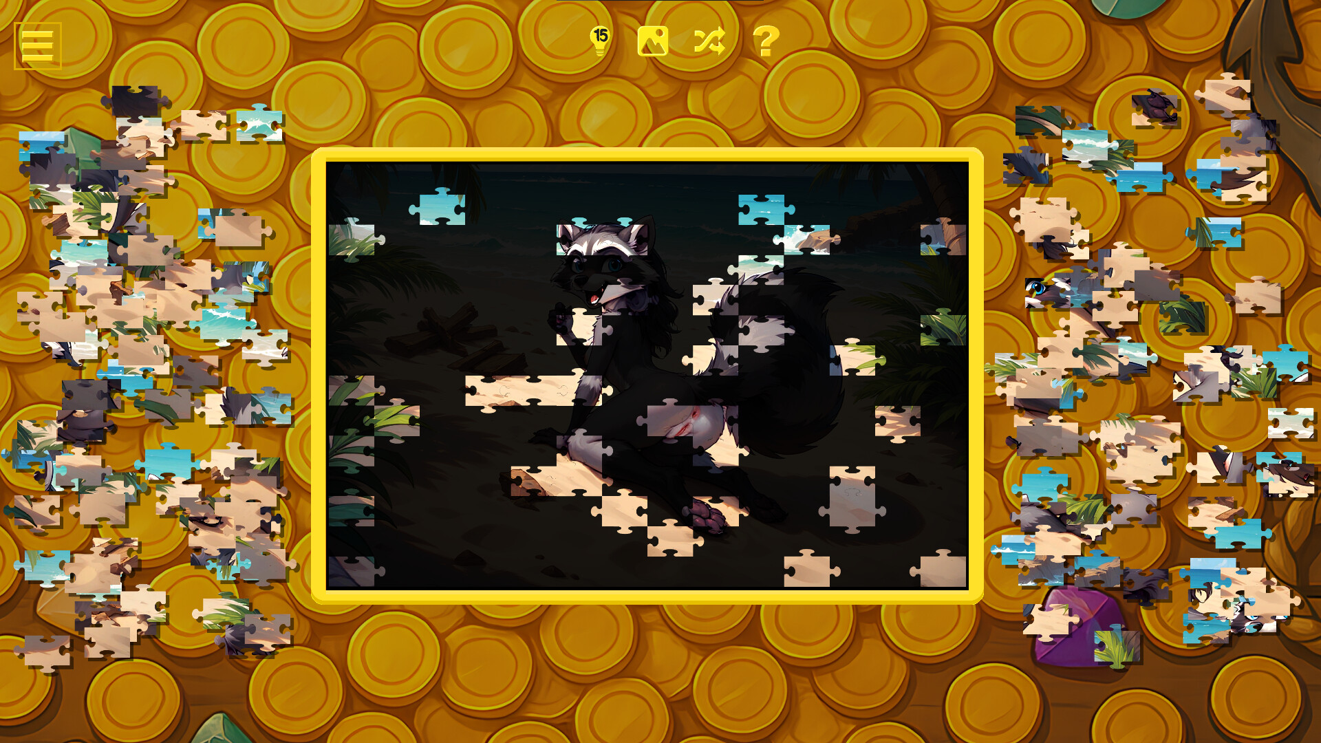Furry Pirate Jigsaw screenshot 9