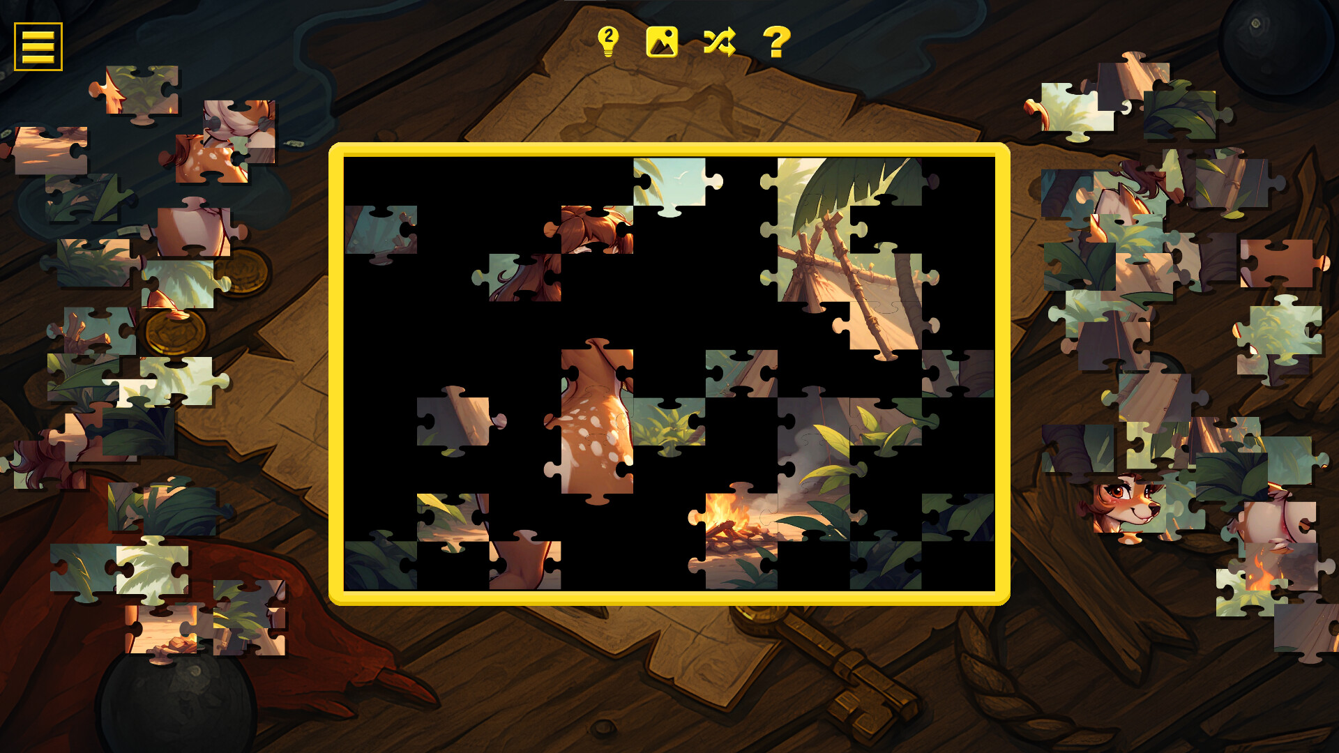 Furry Pirate Jigsaw screenshot 1