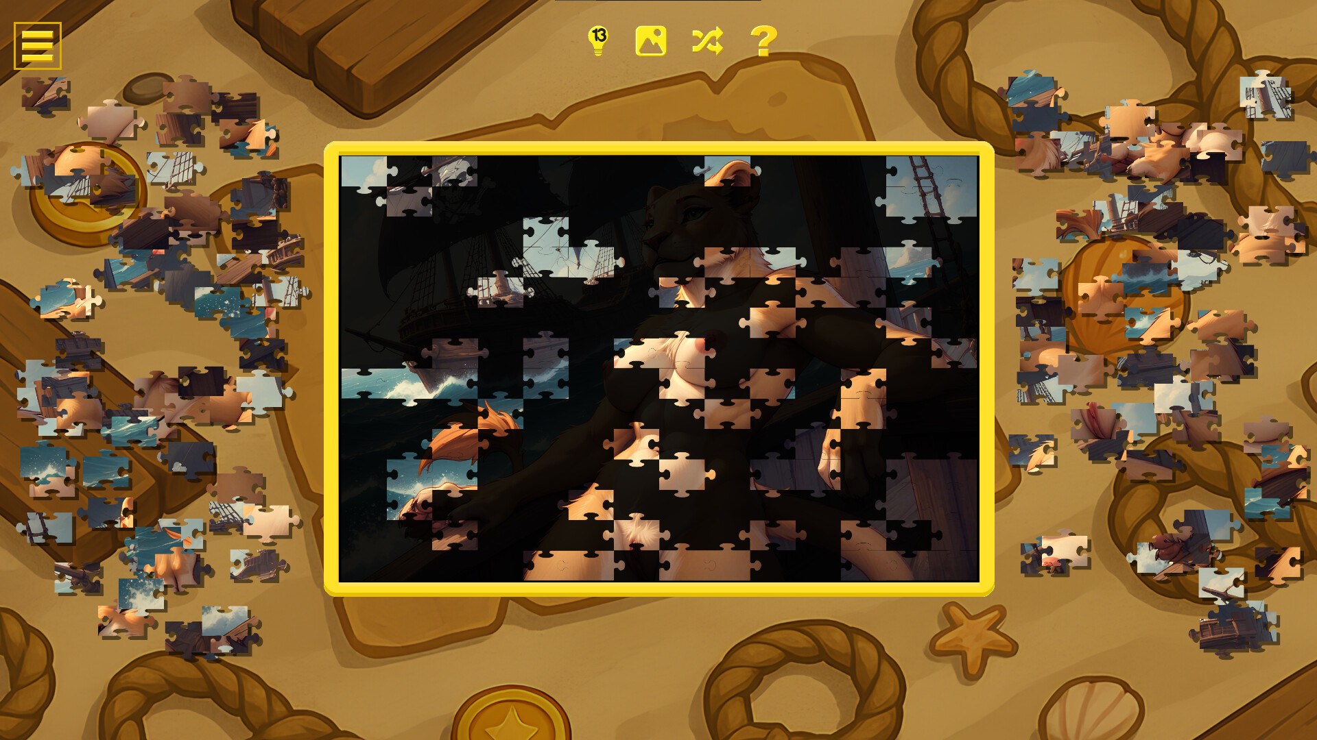 Furry Pirate Jigsaw screenshot 5