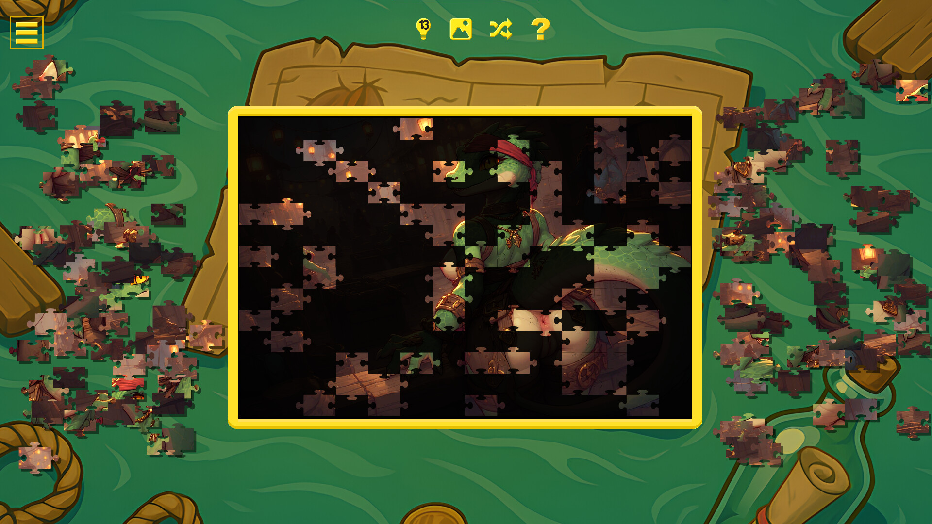 Furry Pirate Jigsaw screenshot 2