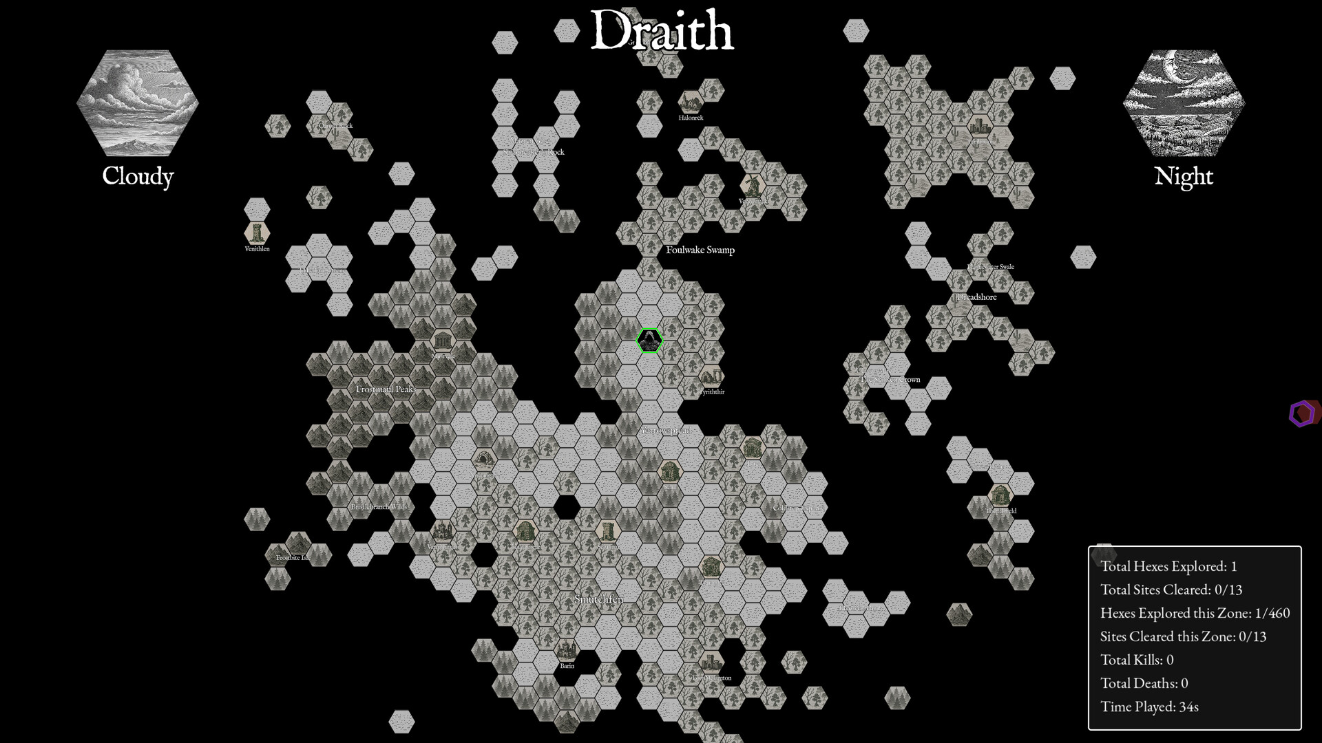 HEXCRAWL gameplay screenshot 1