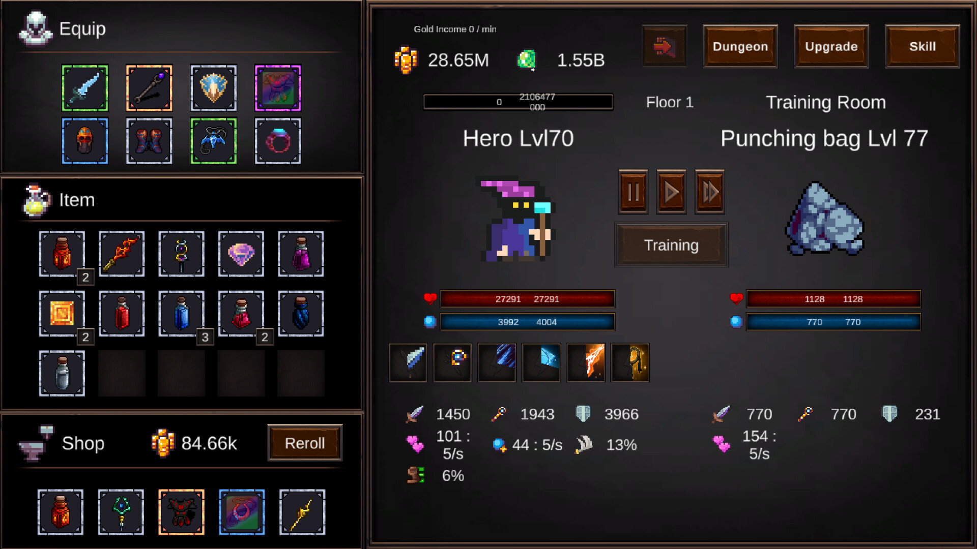 Magic Hero Incremental screenshot 1
