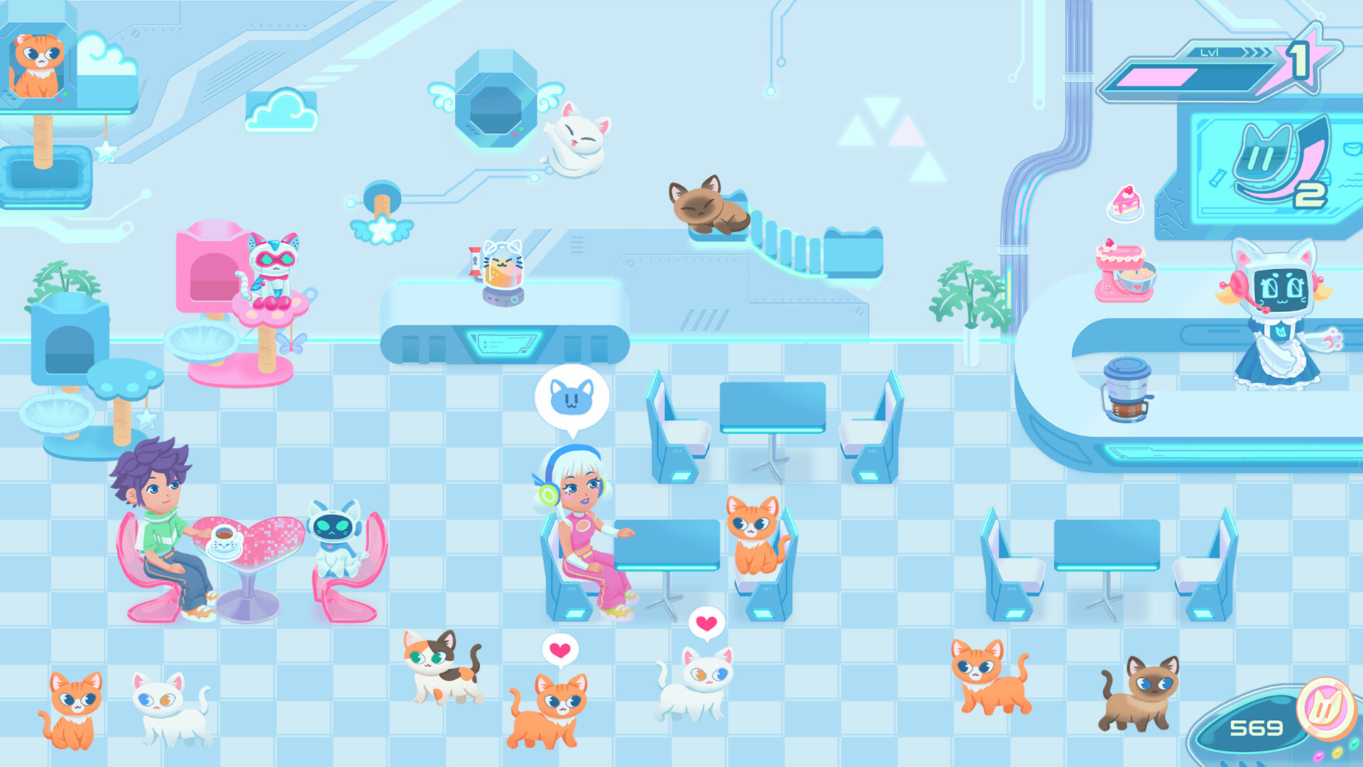 RoboCat Café screenshot 1