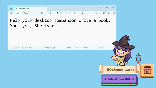 Idle Bookstore screenshot 1