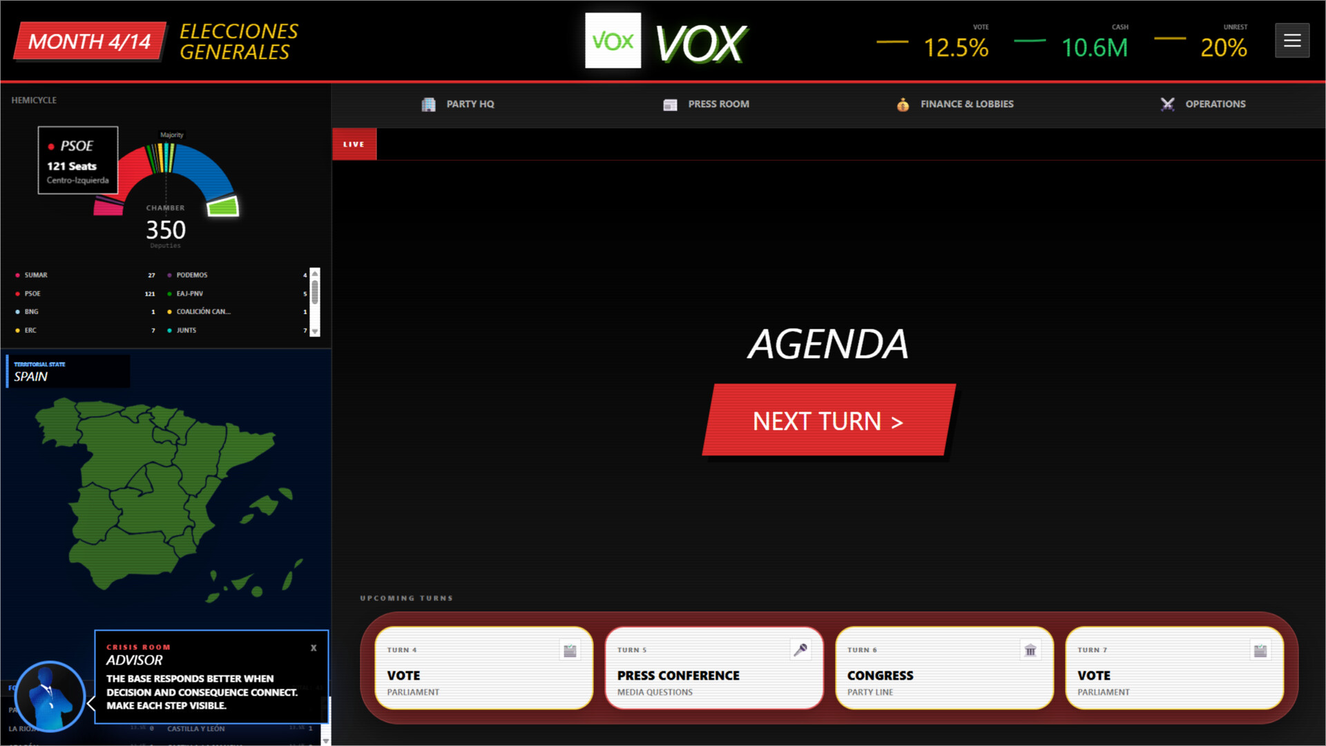 SIM Election screenshot 2