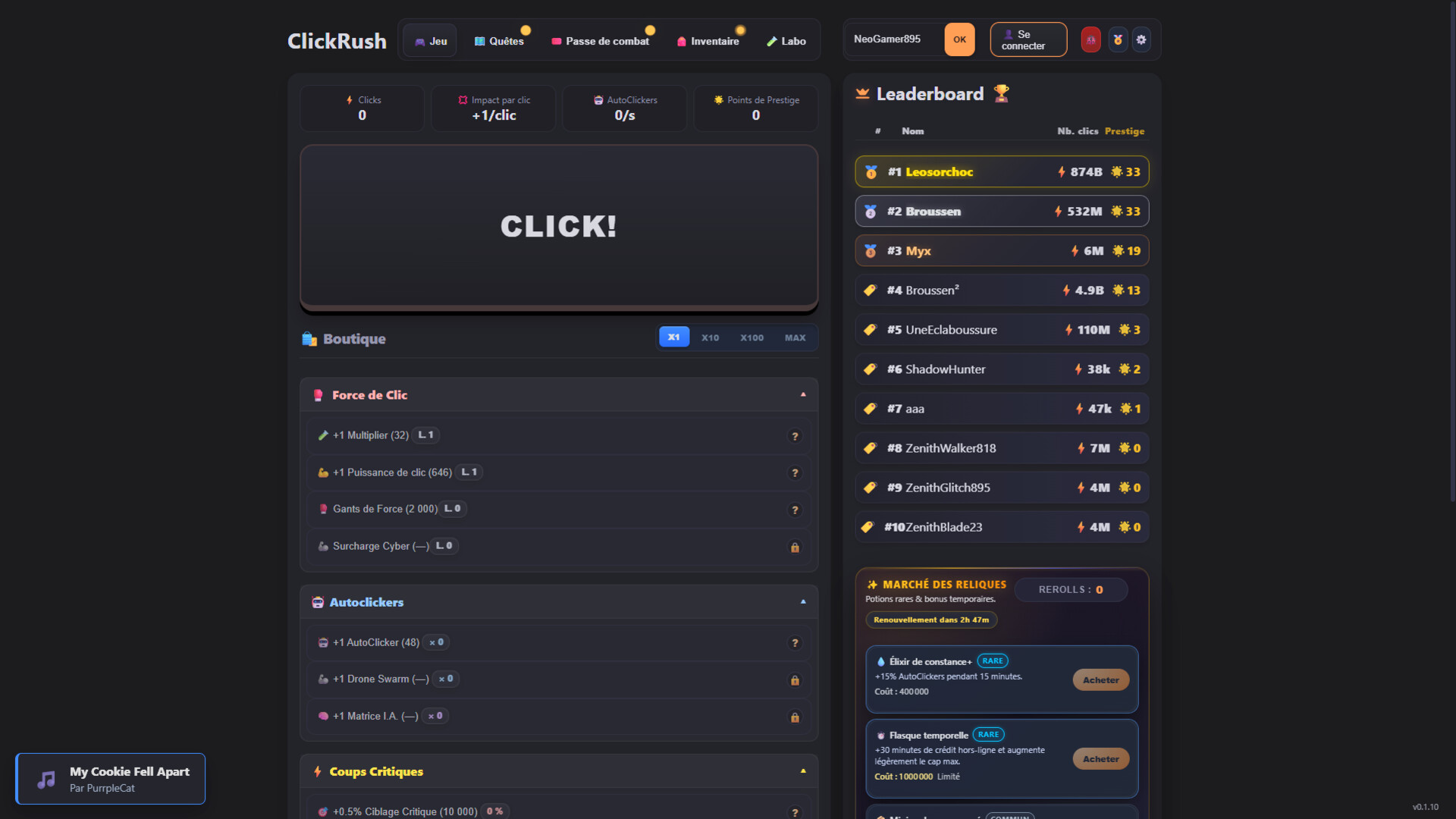 ClickRush screenshot 1