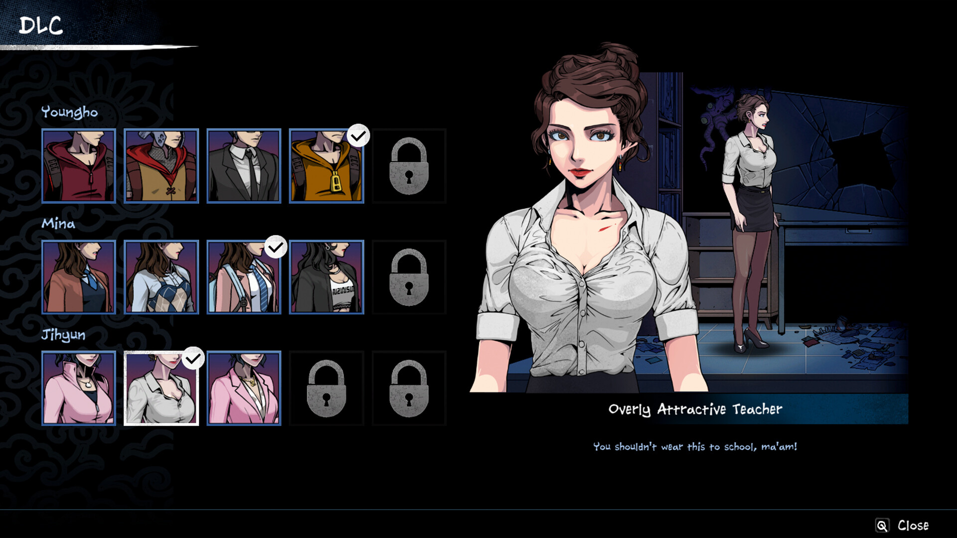 The Coma 3: Bloodlines - Overly Attractive Teacher Skin screenshot 2