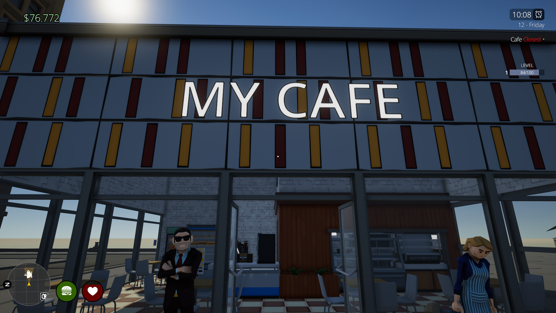 Cafe Life Simulator screenshot 1