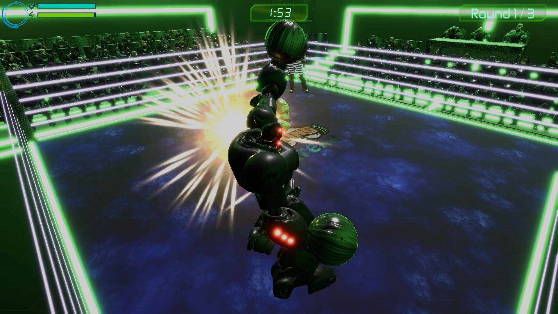 Cyber Boxing Arena Demo a Steamen