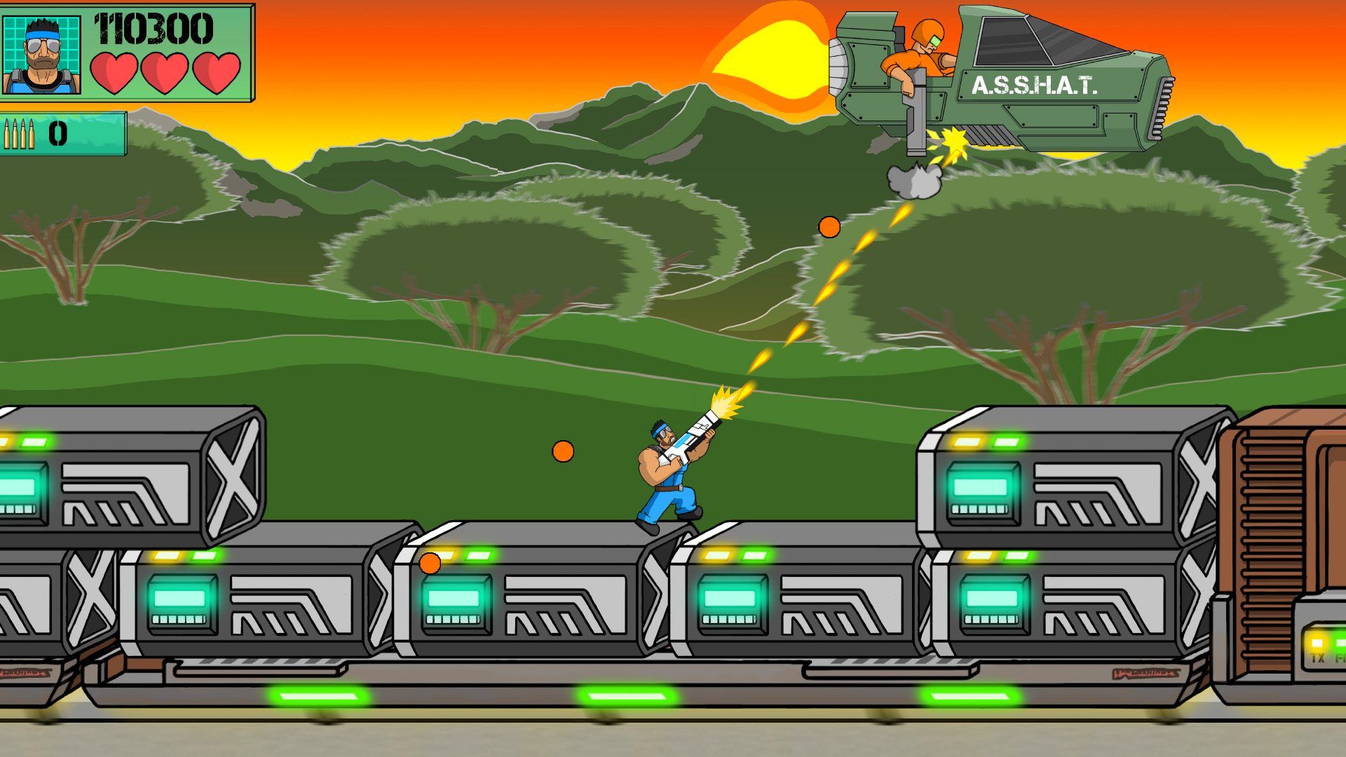 Machine Gun Train Run screenshot 2