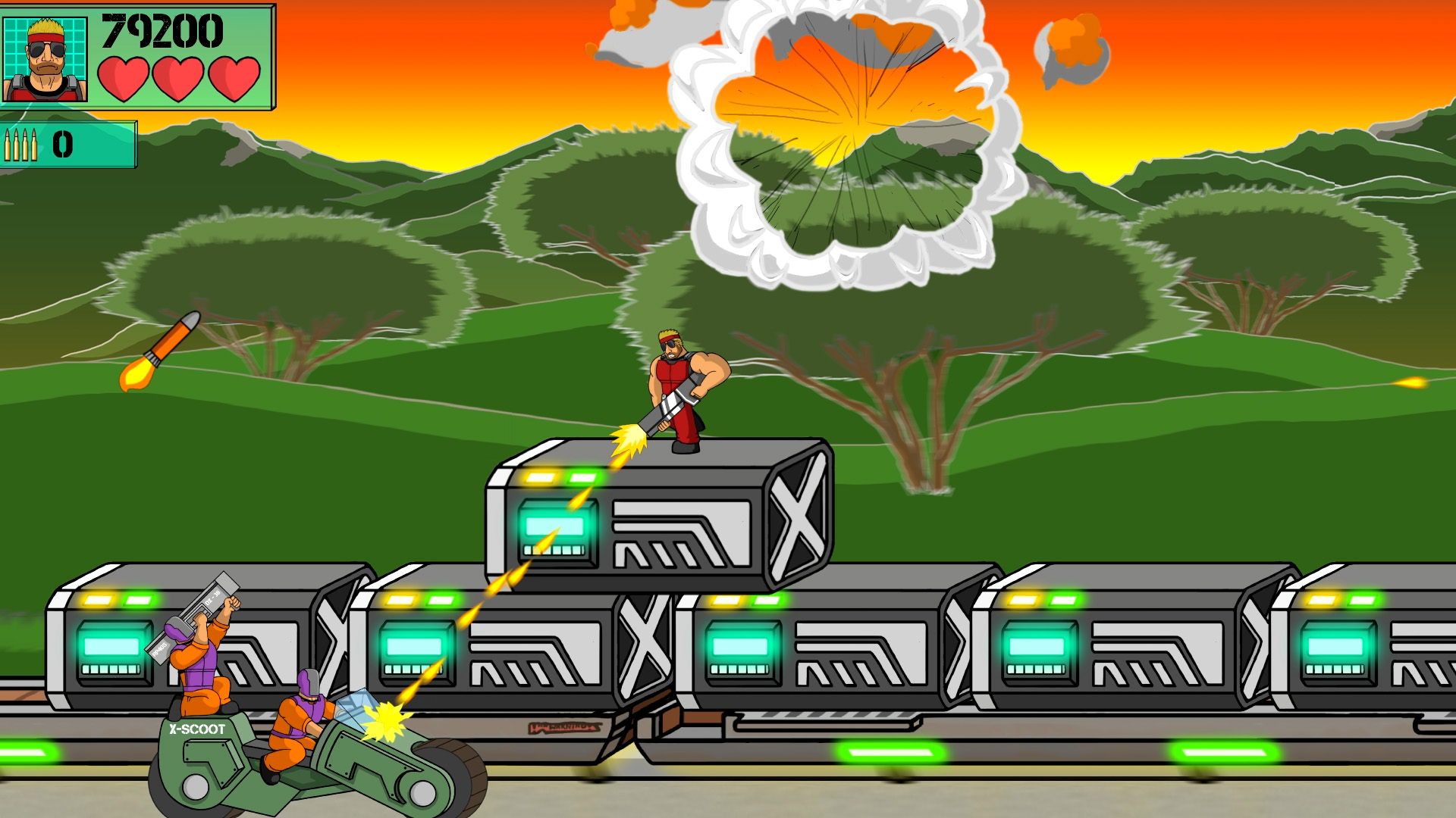 Machine Gun Train Run screenshot 8