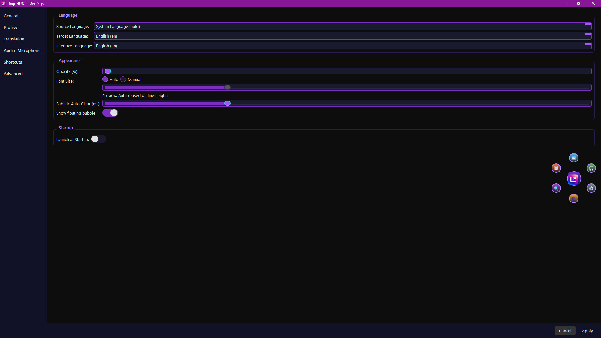 LingoHUD screenshot 1