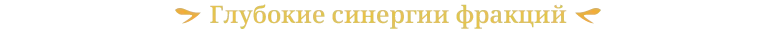 Глубокие синергии фракций