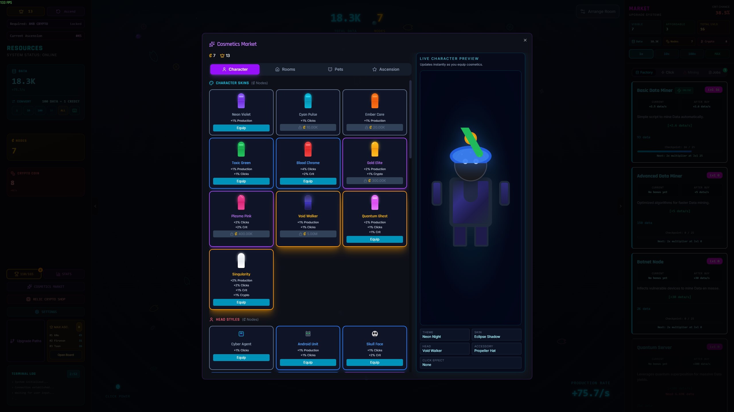 DataFall screenshot 2