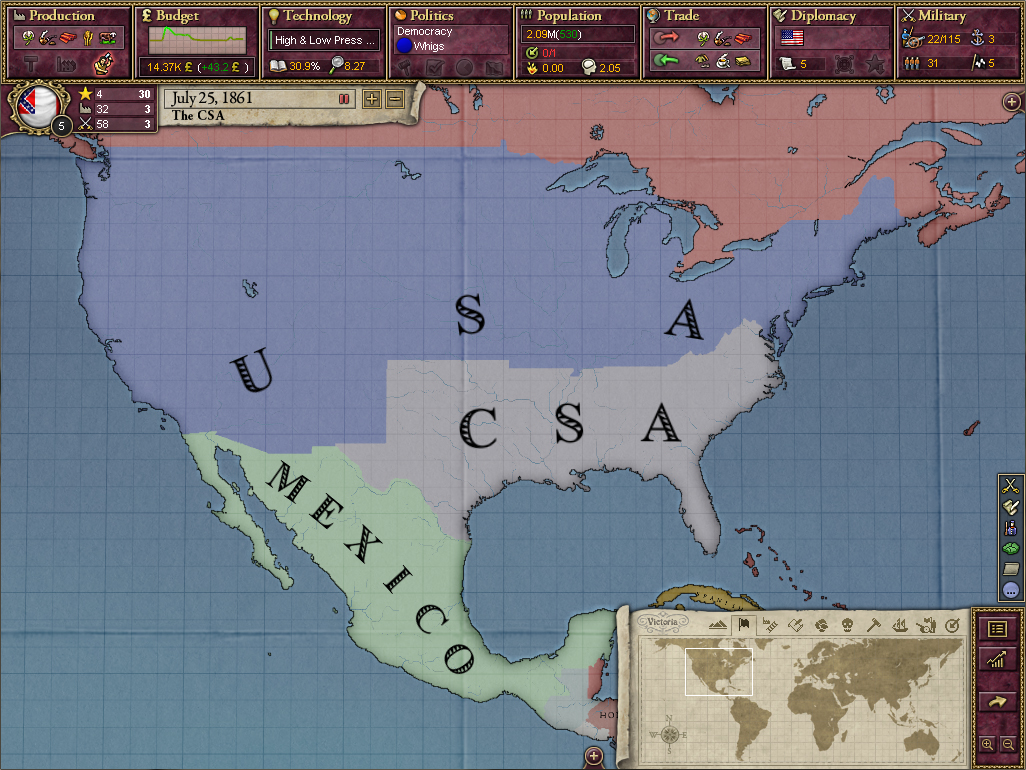 Victoria II: A House Divided screenshot 5