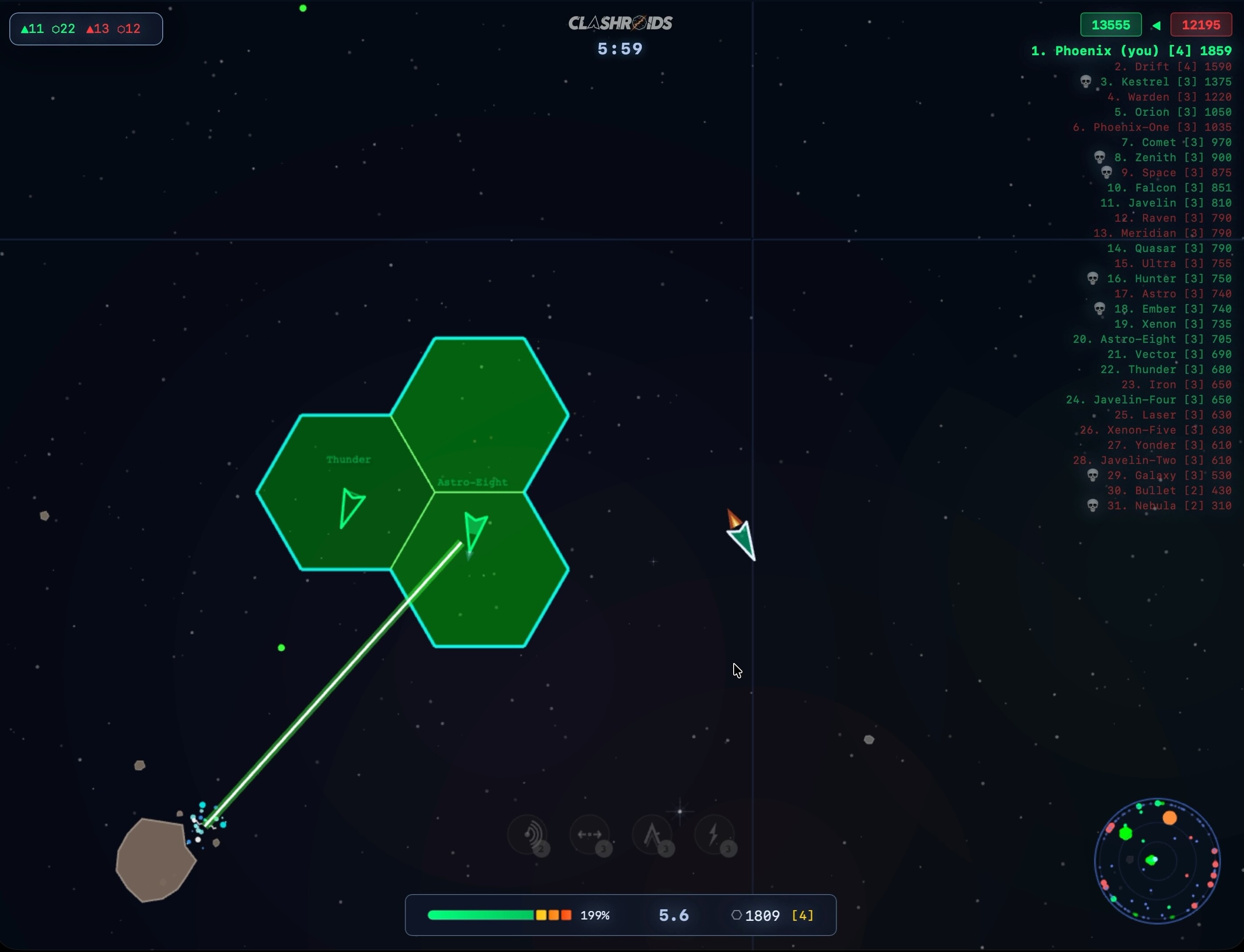 CLASHROIDS screenshot 1
