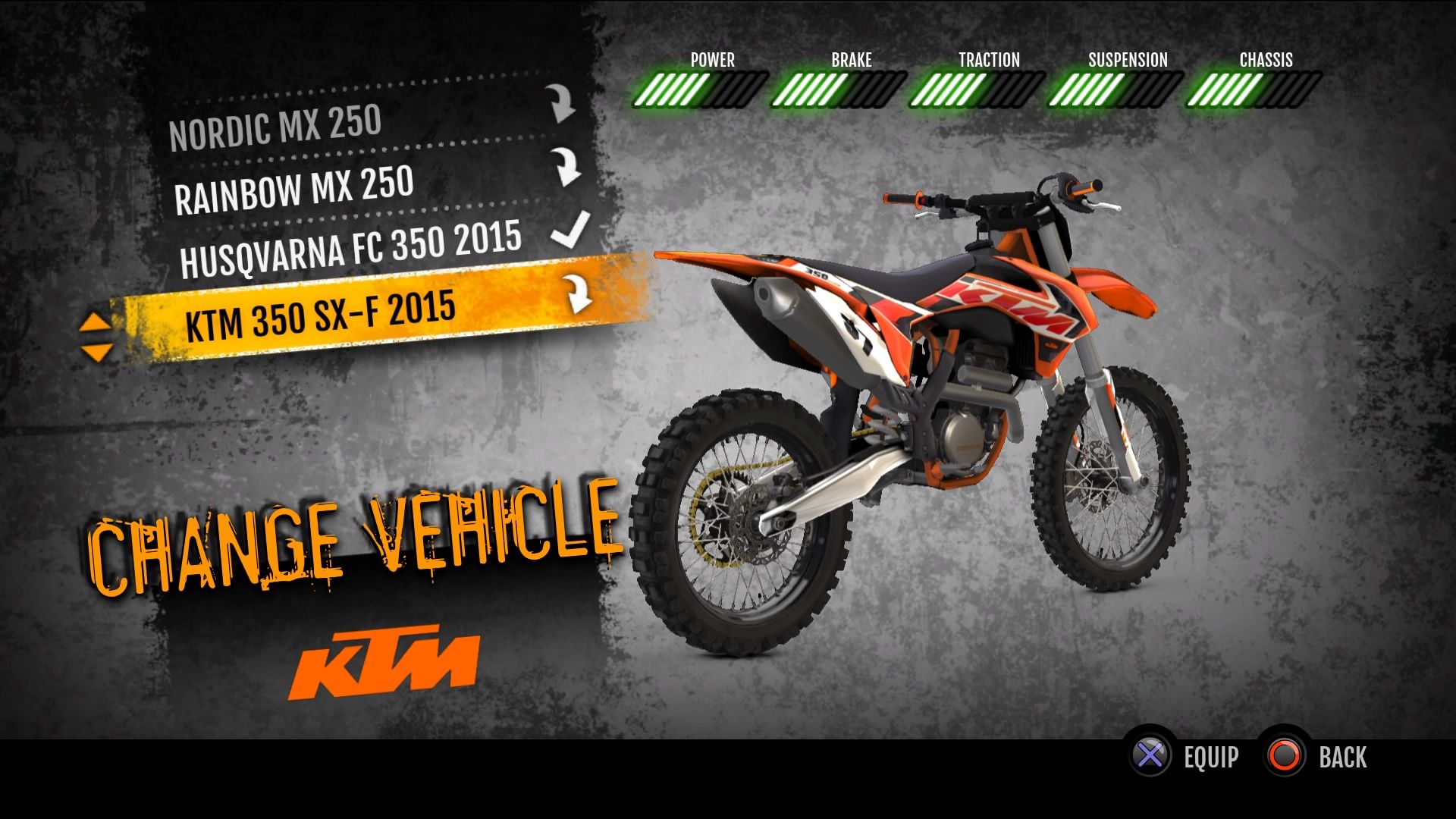 MX vs. ATV Supercross Encore - 2015 KTM 350 SX-F MX screenshot 1