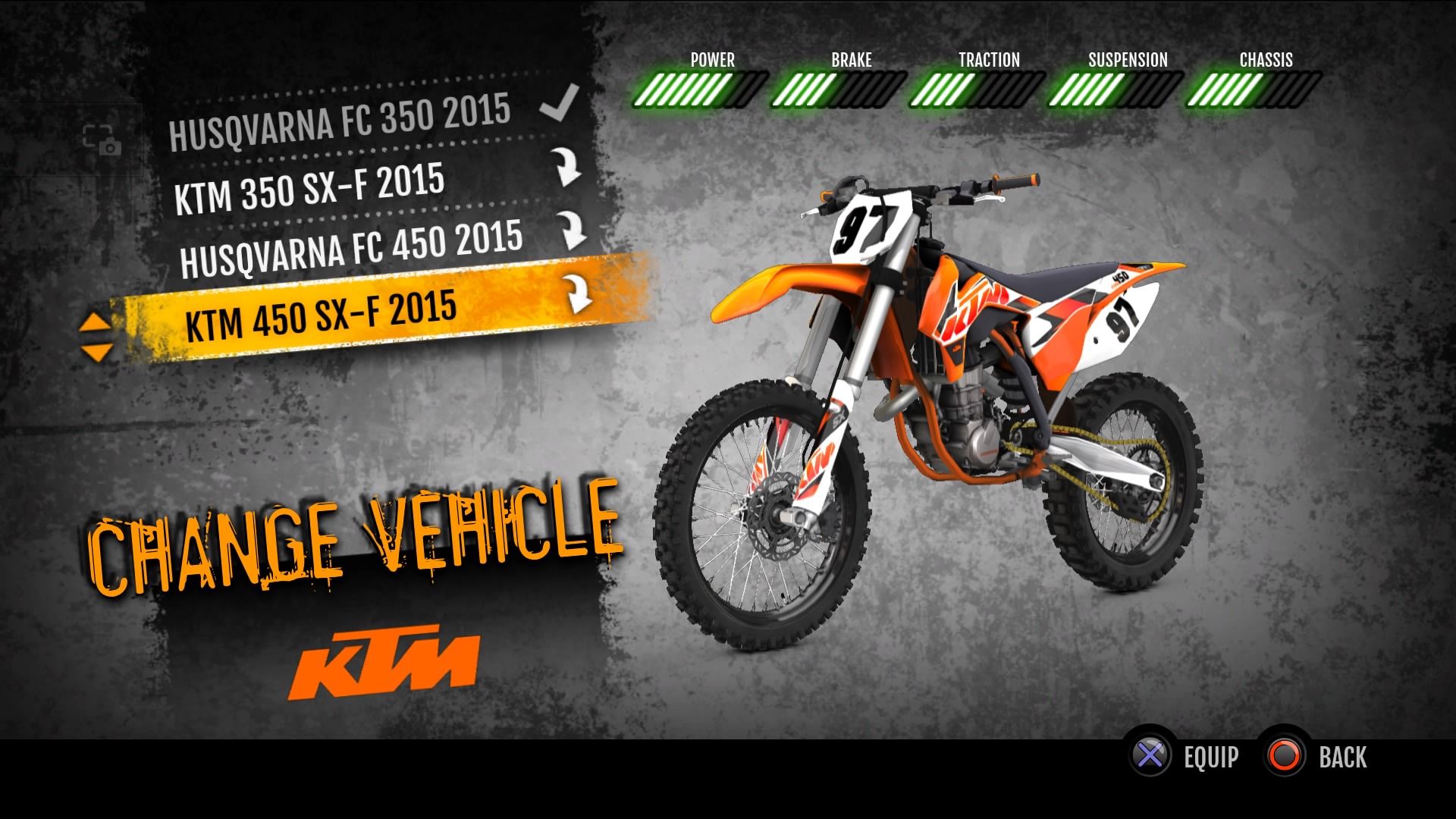 MX vs. ATV Supercross Encore - 2015 KTM 450 SX-F MX screenshot 1