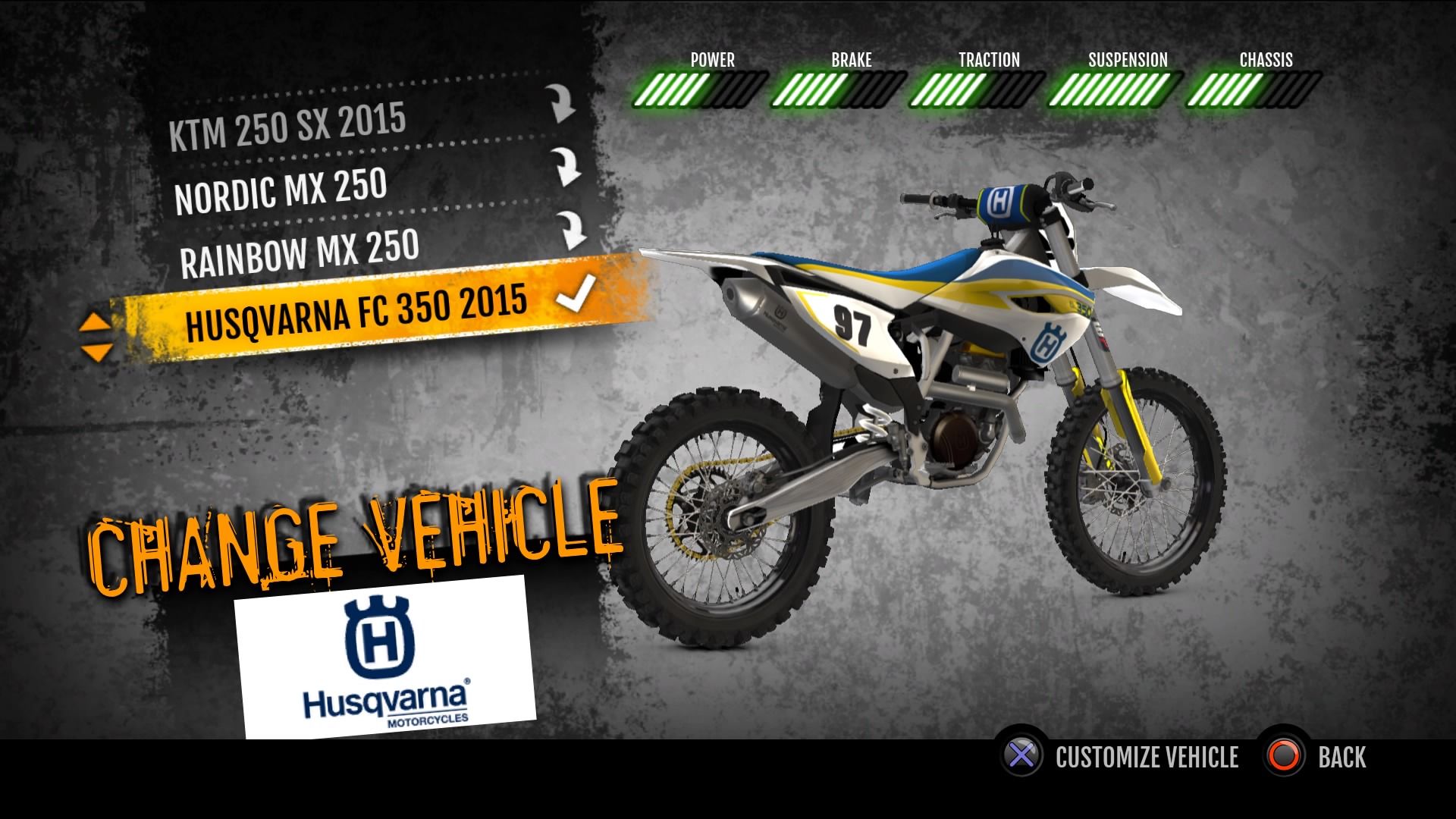 MX vs. ATV Supercross Encore - 2015 Husqvarna FC 350 MX screenshot 1