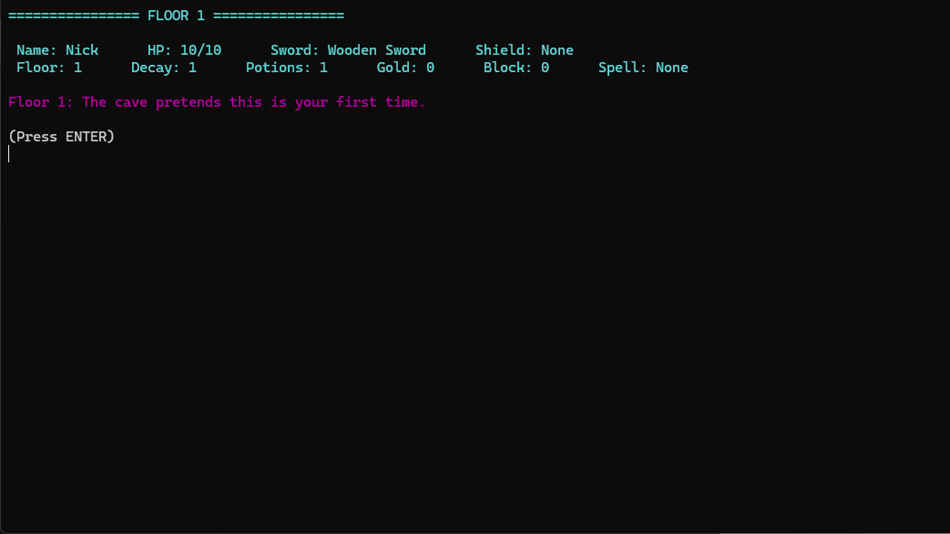 Nick's Text Adventure screenshot 7