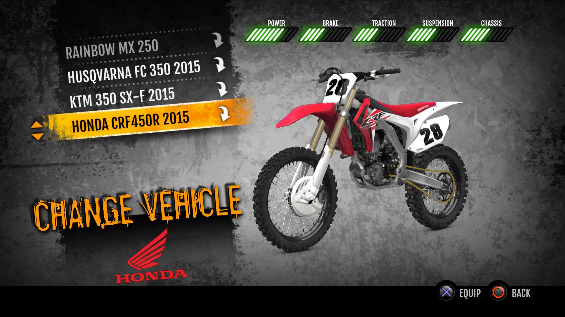 MX vs. ATV Supercross Encore - 2015 Honda CRF450R MX screenshot 1
