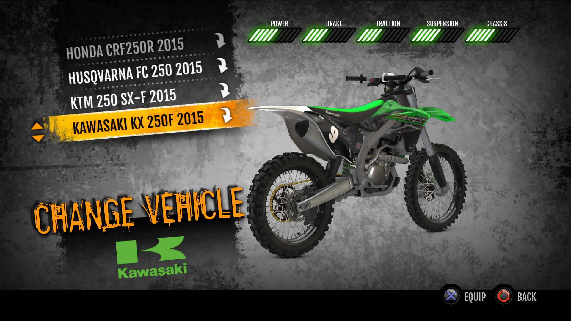MX vs. ATV Supercross Encore - 2015 Kawasaki KX250F MX screenshot 1