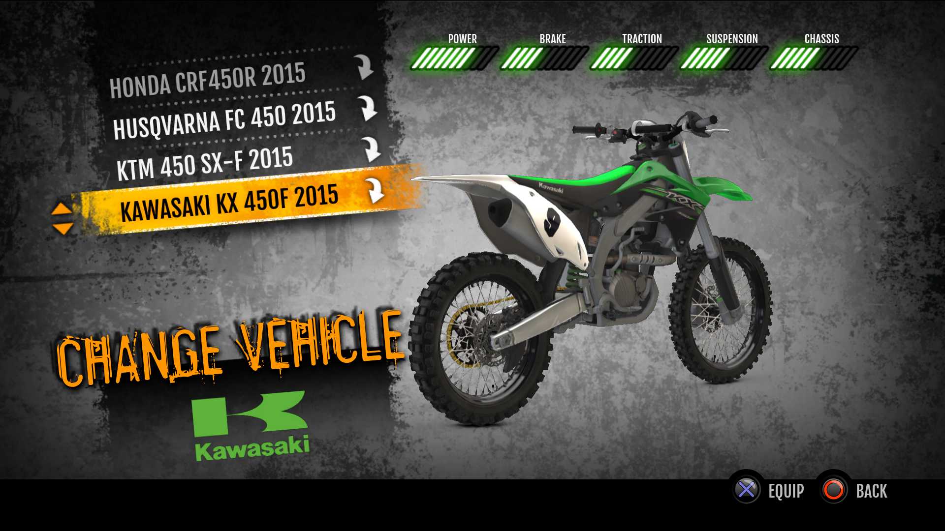 MX vs. ATV Supercross Encore - 2015 Kawasaki KX450F MX screenshot 1