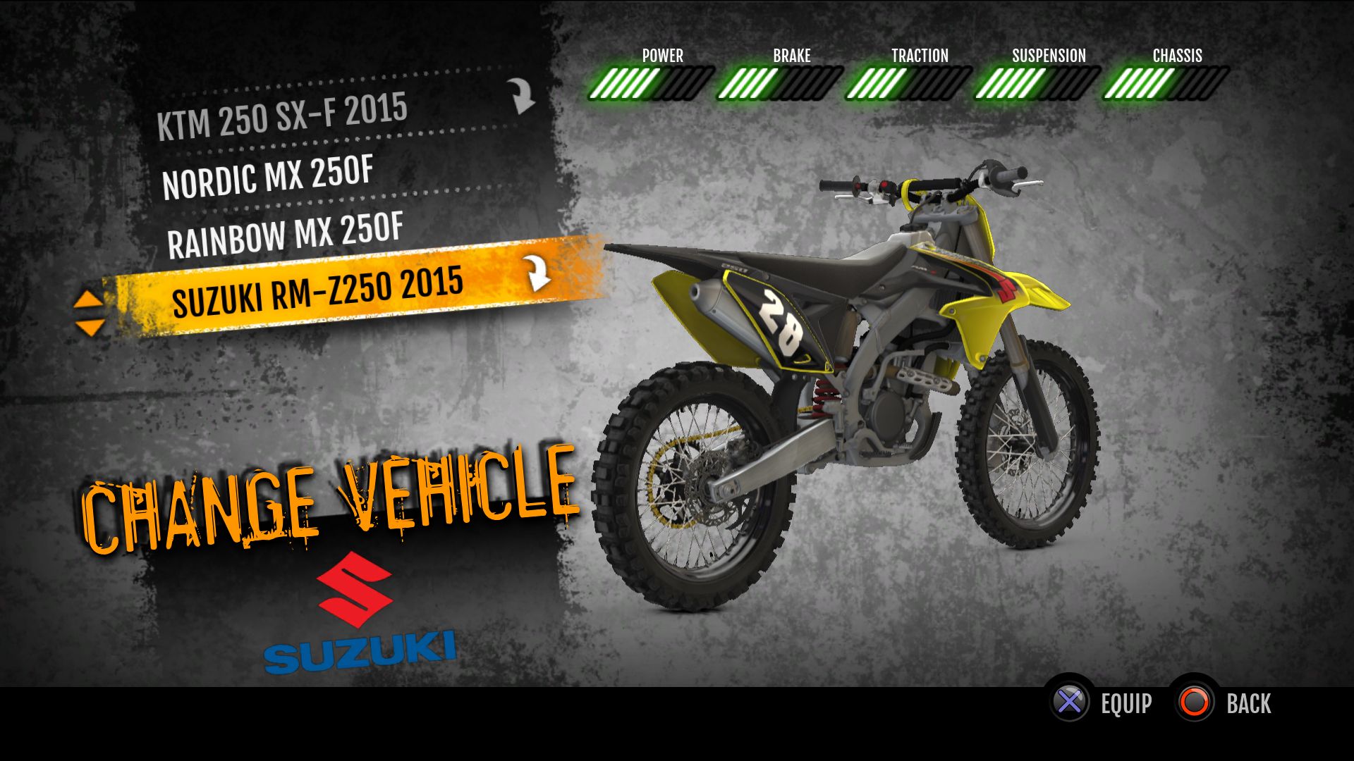 MX vs. ATV Supercross Encore - 2015 Suzuki RMZ250 MX screenshot 1