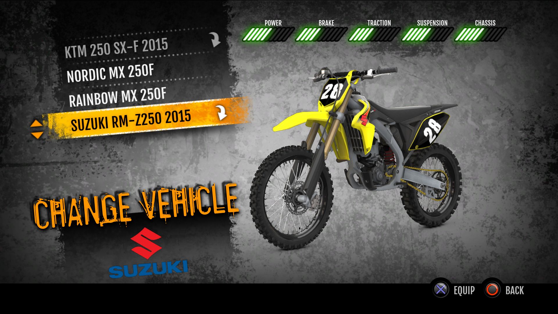 MX vs. ATV Supercross Encore - 2015 Suzuki RMZ250 MX screenshot 2