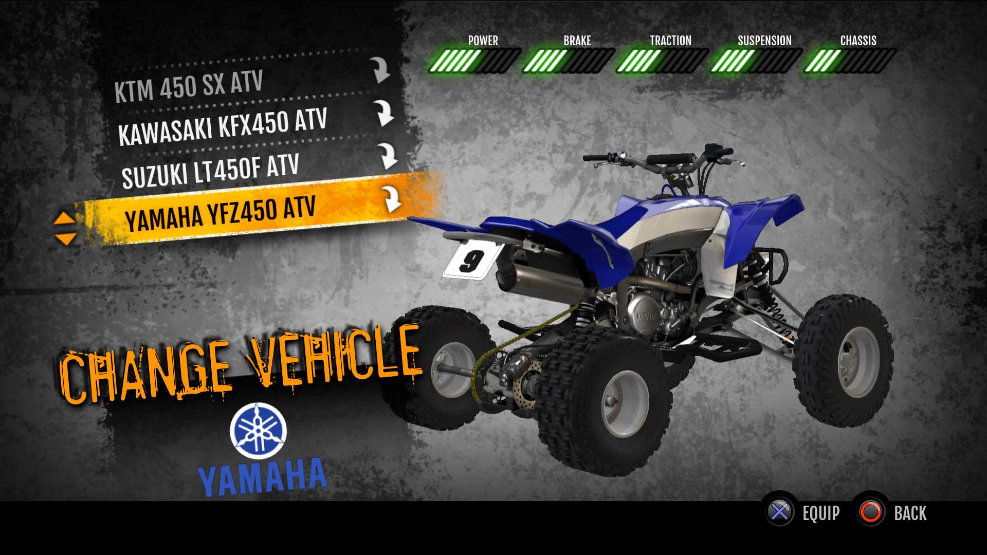 MX vs. ATV Supercross Encore - Yamaha YFZ450 ATV screenshot 2