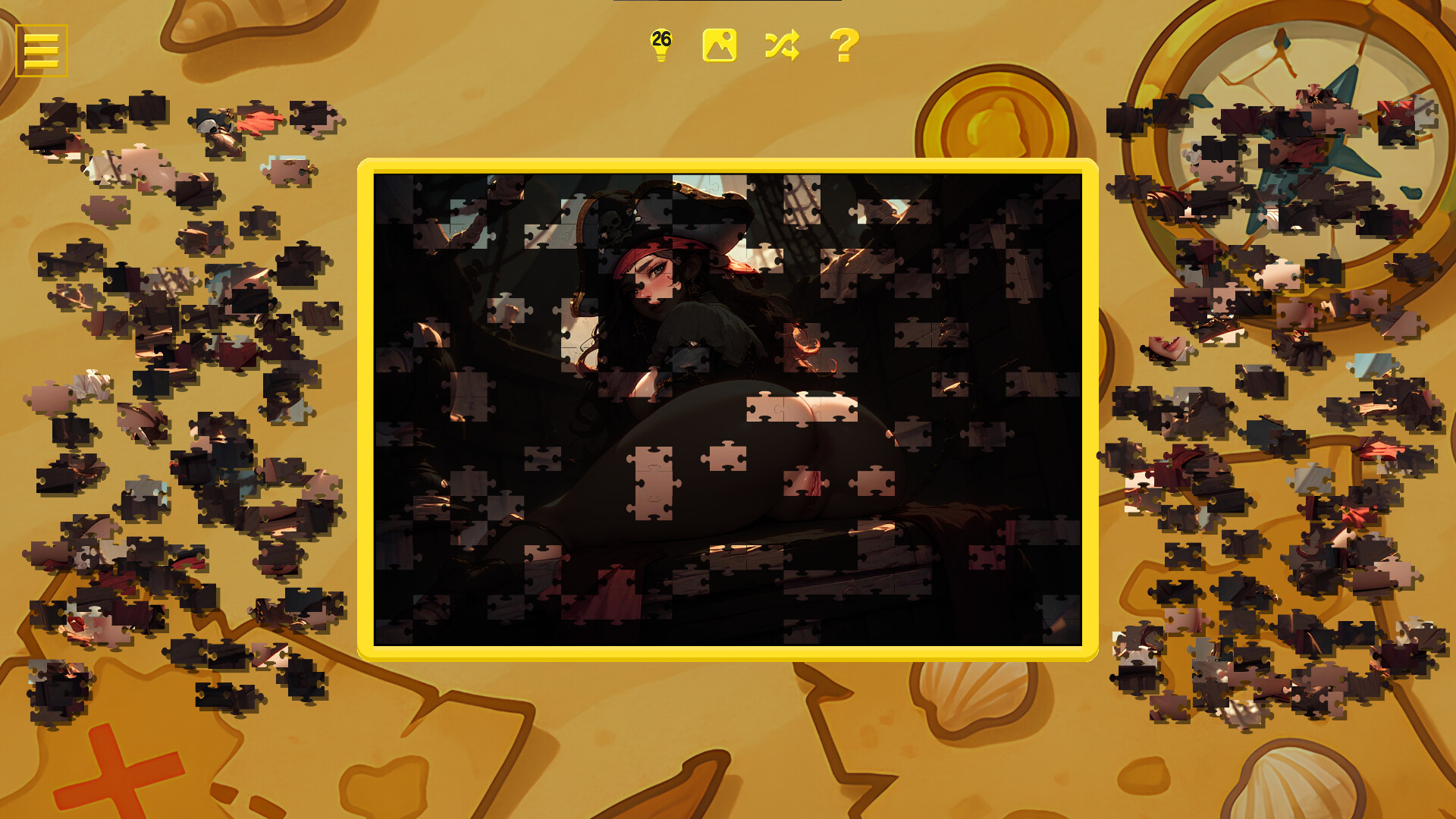 Pirate Temptation - Naughty Jigsaw screenshot 1
