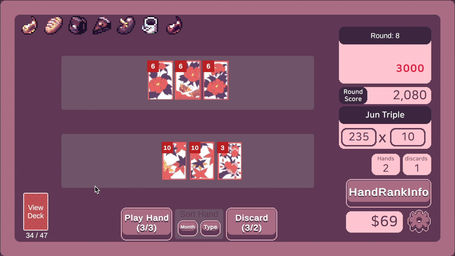 RogueHanafuda screenshot 2