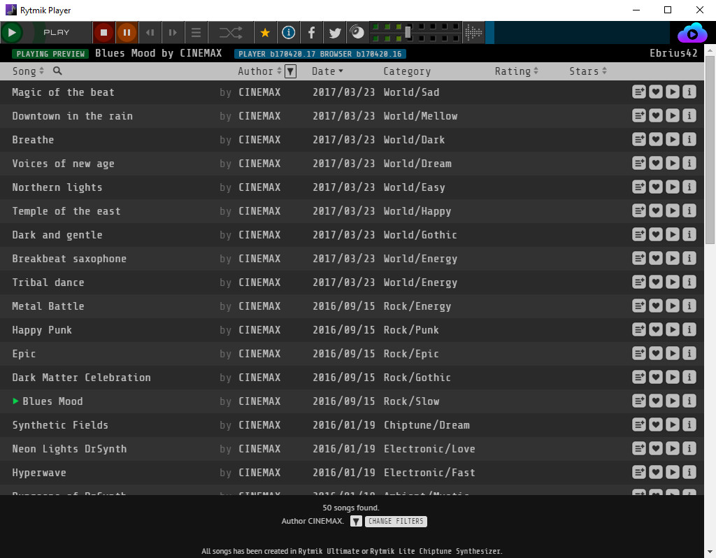 Rytmik Player screenshot 1