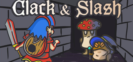 Clack and Slash: Typing Roguelike — Steam header
