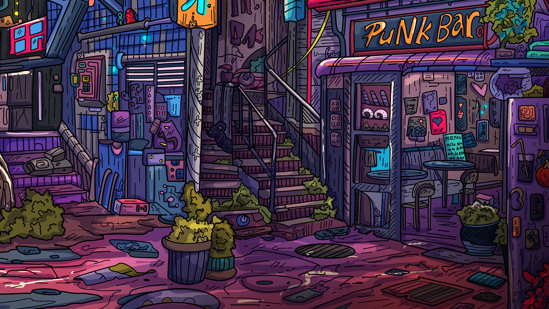 100 Neon Cats screenshot 3