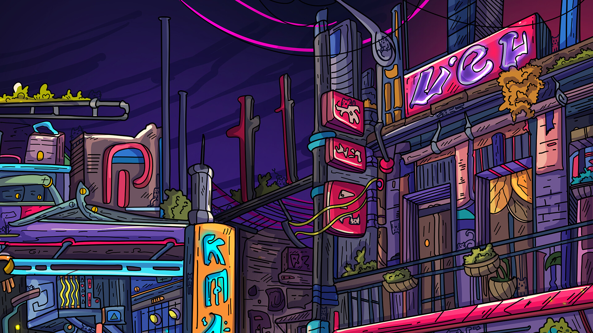 100 Neon Cats screenshot 5