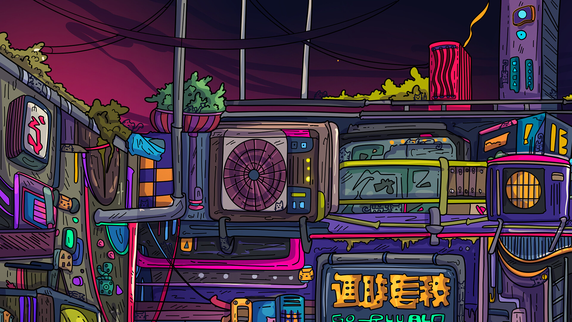 100 Neon Cats screenshot 4