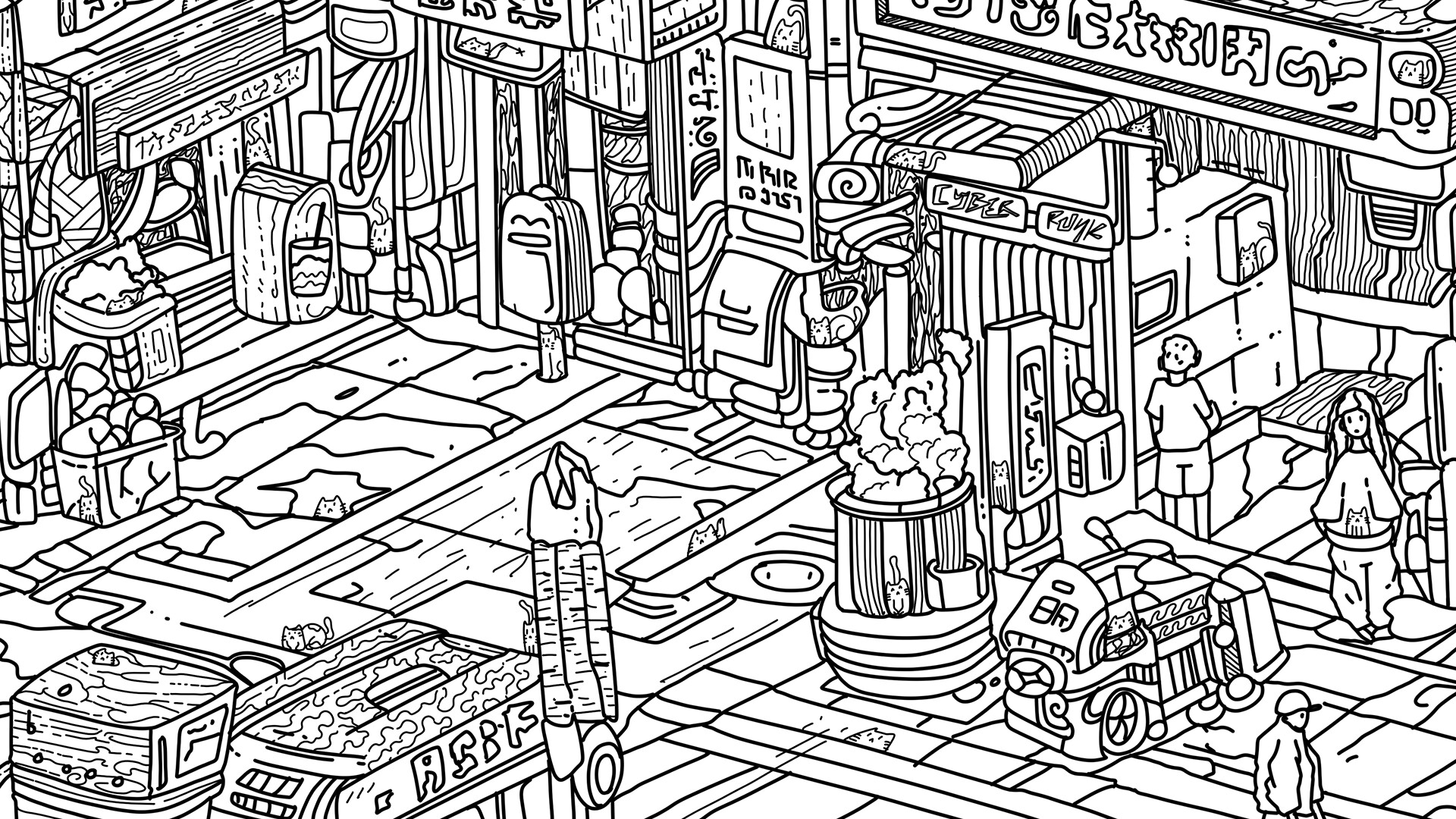 100 Cyberpunk Cats screenshot 9